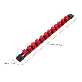 PACKOVE 6pcs Magnetic Socket Organizer Multi Tool Holder for Sockets Lightweight and Easy to Install for Automotive Garage Use