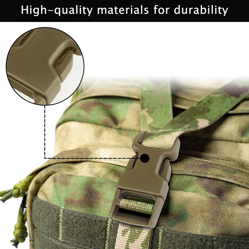 Qavctw 2x 1'' Buckle Quick Side Release Buckle for Tactical