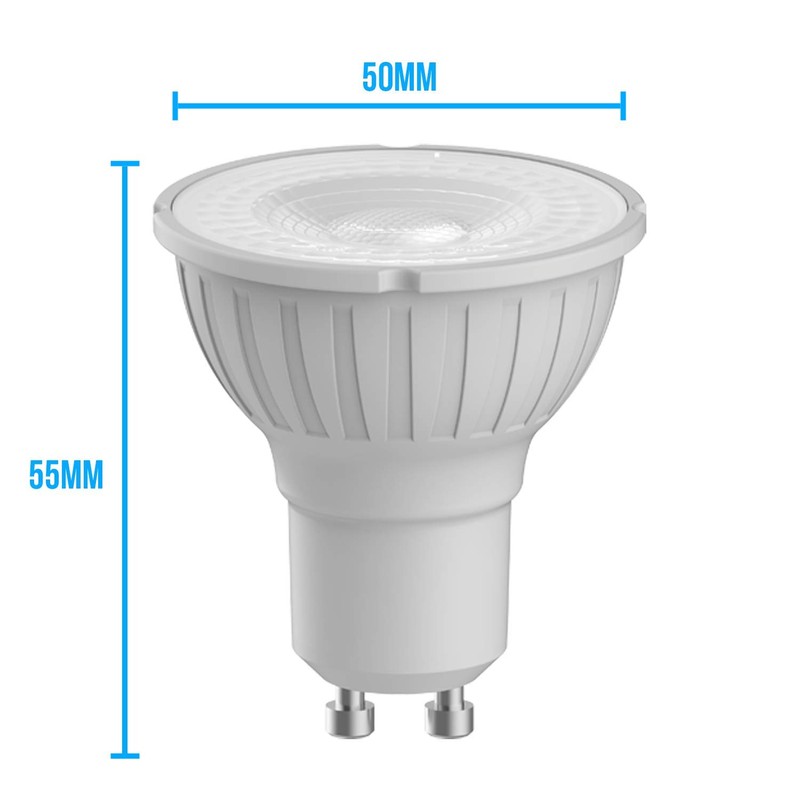 Megaman GU10 Reflector Dimmable LED Lamp, 5.5 Watt, 2800K Colour