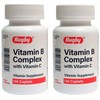 Rugby Total B COMPLEX plus Vitamin C 130ct Caplets ( 2 pack )