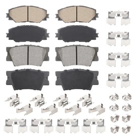 Front & Rear Ceramic Brake Pads Set for Toyota RAV4 2006-2012 2.4L, for RAV4 2013-2018 Only 2.5L LE, for Lexus HS250h 8PCS
