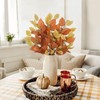 Artificial Fall Birch Leaves Stems - 2 Bundles Faux Autumn