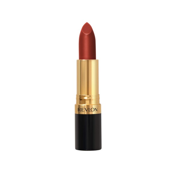 Revlon Super Lustrous Lipstick, High Impact Lipcolor with Moisturizing Creamy Formula, Infused with Vitamin E and Avocado Oil in Plum / Berry Pearl, Gold Pearl Plum (610)