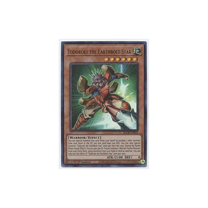Todoroki The Earthbolt Star - BLCR-EN035 - Ultra Rare -