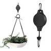 TIANLIN 4 PCS Heavy Duty Retractable Plant Hanger,Plant Pulleys for