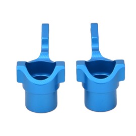 Aluminum Alloy Knuckle Arm Uprights Steering Cup (L/R) for KYOSHO 4WD Optima Maxima RC CarBlue
