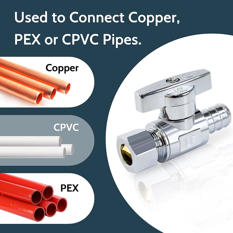 VINTEX 1/2 Inch Pex x 3/8 Inch Od Comression Pex