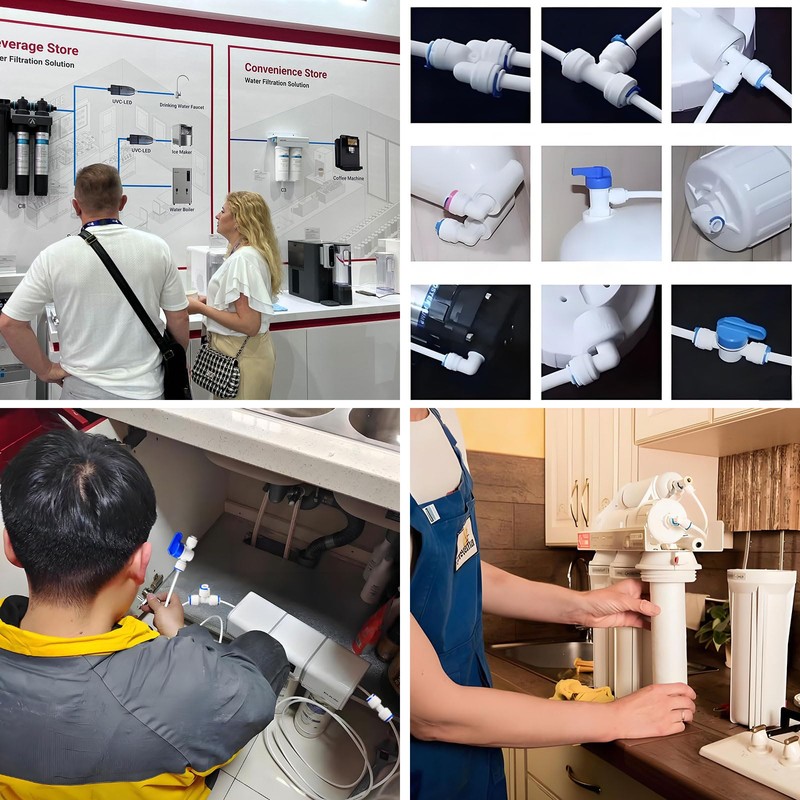 3/4 "internal thread elbow 3/8" PE pipe push in quick