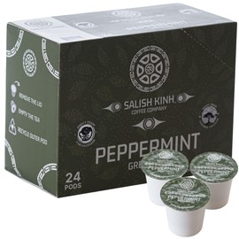 Salish Kinh Vietnamese Tea | Single Serve Tea Pods | 24 Count | Specialty Grade | Single Origin | Direct Trade | Compatible with Keurig 1.0 & 2.0 K-Cup Brewers | Earl Grey or Peppermint |100% Indigenous Produced (Peppermint)