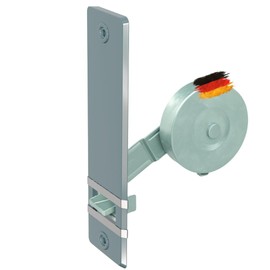 markiso® Roller Shutter Belt Winder Flush-Mounted Colour Grey Roller Shutter Rewinder Hole Spacing 160 mm for Maxi Belts up to 23 mm Inlet Belt Winder Includes 2 Covers
