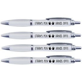 ETHAN'S Pen Hands Off!!, 4 Printed PENS for Ethan