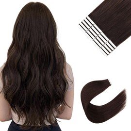 Sixstarhair Seamless Tape In Hair Extensions Remy Human Hair Highlight Hair Extensions Color Swedish Blonde and Ash Blonde Piano Color For Beautiful Girl 50g/20 Pieces Pack [Color 20/60 22inch]