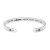JoycuFF Funny Gift for Friend Encouragement Jewelry Mantra Cuff Bangle