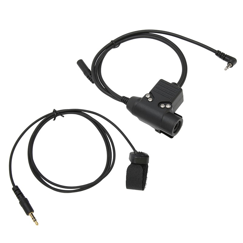 PTT Adapter with 90cm Cable Push to Talk Portable Headset