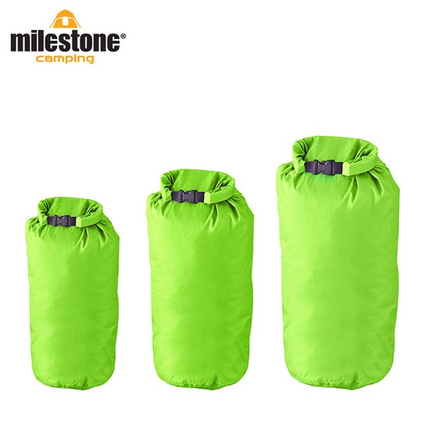 Milestone Camping Dry Sacks (Packof 3) - Green