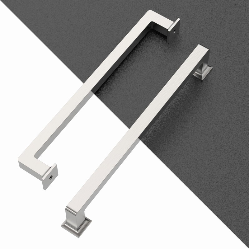 ROMATEE 10 Pack 6.3 Inch(160mm) Brushed Satin Nickel Cabinet Pulls
