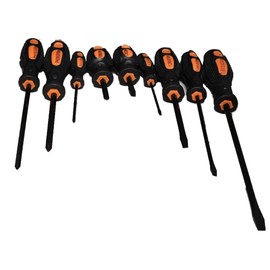 Mr. Gadget's Solutions 9-Piece Screwdriver Set – Phillips & Slotted Heads for Home, Garage, DIY Projects – Durable, Versatile Hand Tools for Repairs & Fixes