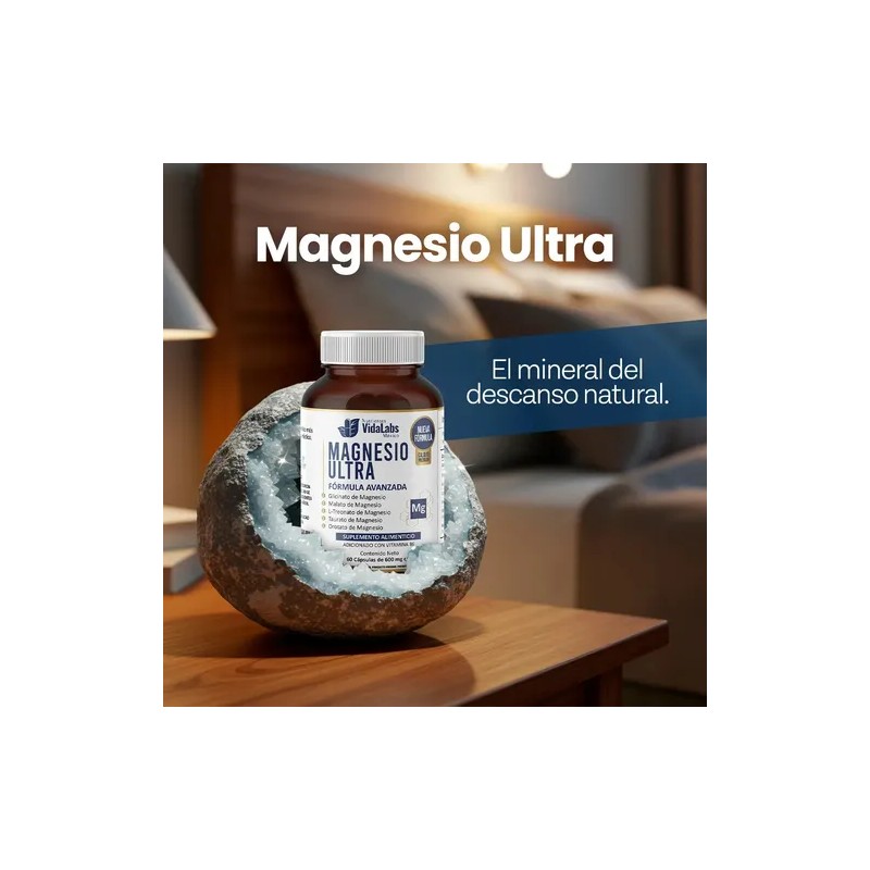 Magnesio Ultra Nutrientes Vidalabs México Probióticos Avanzados Whl Sabor Sin