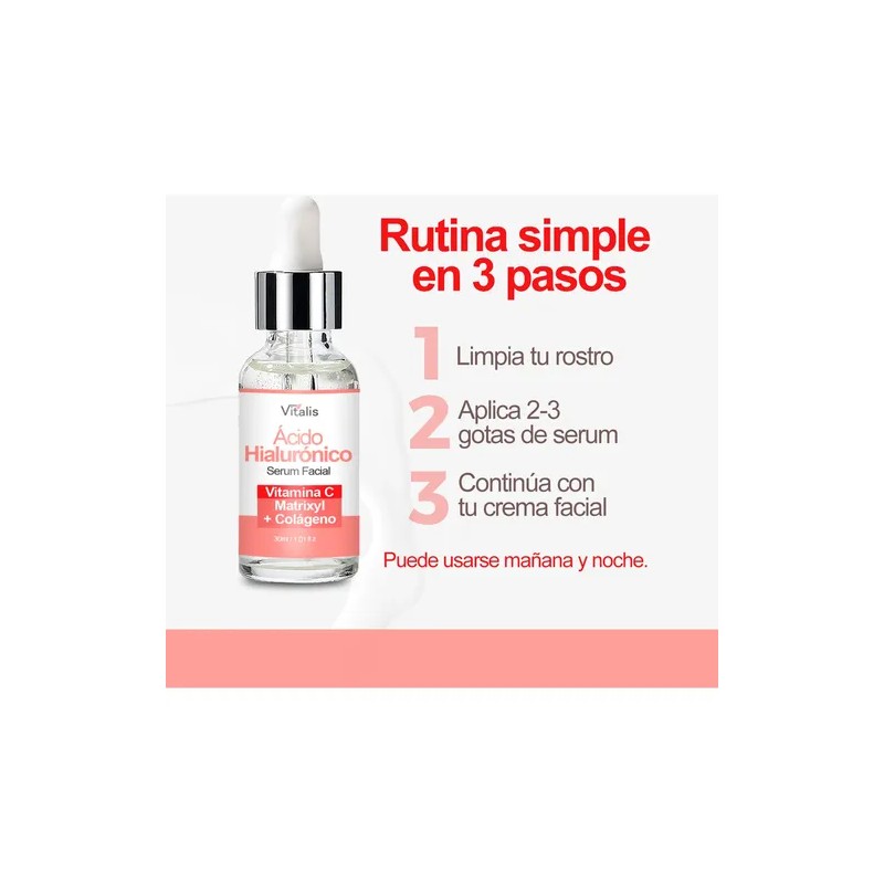Serum Vitamina C Ácido Hialurónico Antiedad Vitamin C Hyaluronic Acid