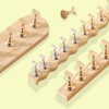 2 juegos de soporte de exhibición de uñas de madera,