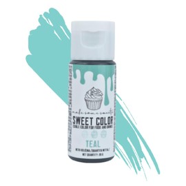 MakeSomeSweets - TEAL - Veganes Lebensmittelfarbgel für Kuchendekorationen, Palmölfrei - 28g