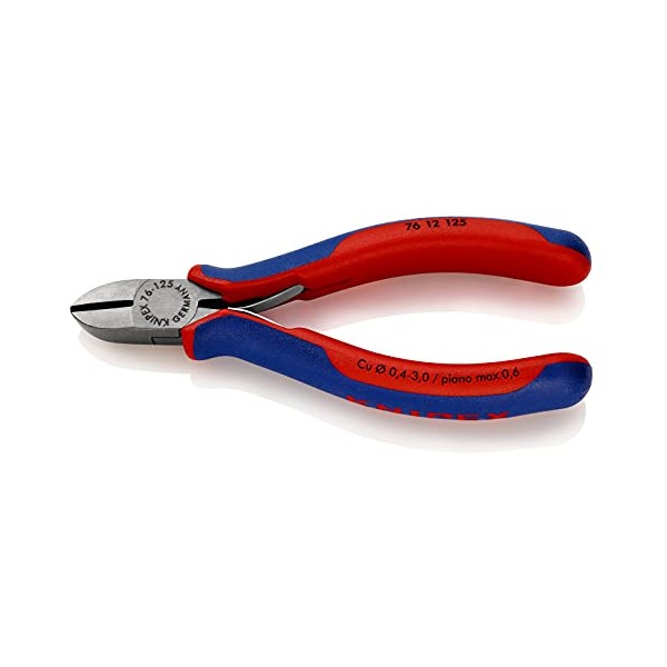 Knipex 76 12 125 Diagonal Cutter with soft handle and opening spring