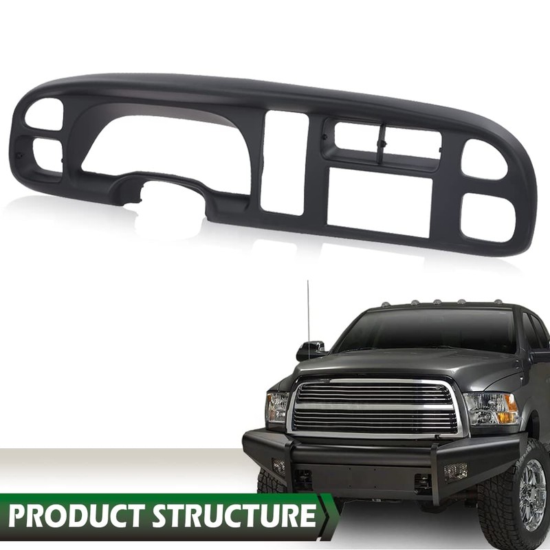 GRAND ORANGE Dash Board Bezel Cover Dashboard, Compatible with Dodge