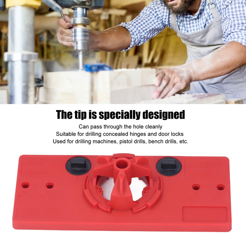 Hinge Hole Saw Jig ABS Concealed Hinge Drilling Guide Locator