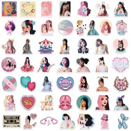 Melanie Martinez 50 Stickers pcs,Laptop Stickers Bomb Vinyl Stickers Pack for Auto Luggage Skateboard Motorcycle Decal for Teens Adults