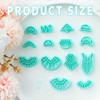 TAINSKY Tassel Polymer Clay Cutters, 14 Shapes Macrame Polymer Clay