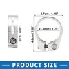 A ABSOPRO Aluminium Alloy Bike Seat Post Clamp Seat Adapter