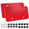 XCLPF Silicone License Plate Frame Covers 2 Pack- Front and