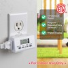 Clear Power Indoor Timer (Dual Pack) 1 Polarized Outlet EZ