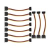 10 Pack SATA Cables 15 Pin 90 Degree Male to