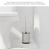 Home Zone Living Toilet Brush with Stainless Steel Handle and