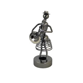 Three Star Metal 7" Inch Tuba Player Figurine
