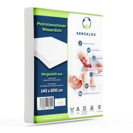 Sensalou Incontinence Mattress Protector Mattress Cover Sheet Waterproof, White, 140 x 200 cm