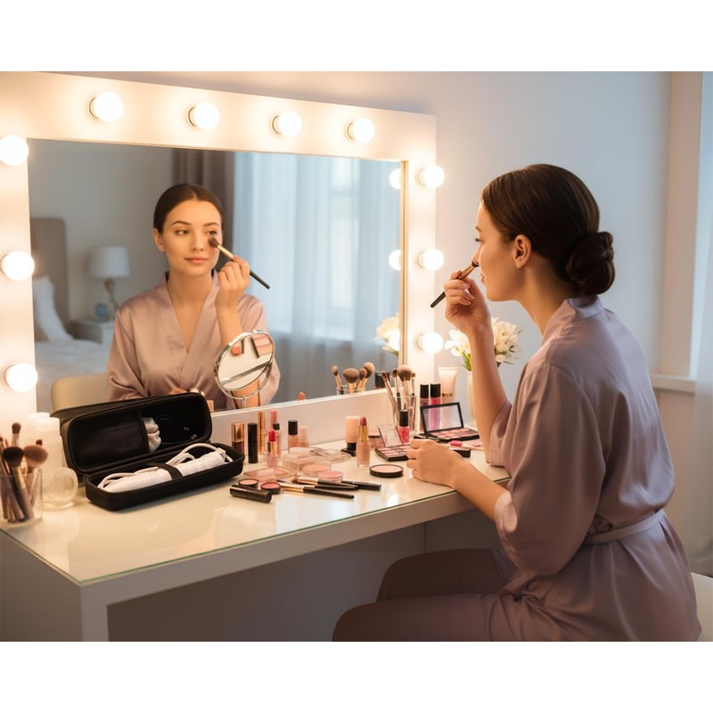 inDomit Travel Case Compatible with NuDerma Professional Skin Therapy Wand,Lightweight,Black(CASE