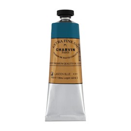 Charvin Extra Fine Professional Blue Lagoon Artist Oil Paint 60 ml - Triple-Milled for Smoothness, Rich Texture, Poppy Oil-Based, Light-Fast, Handmade Oil Color Paints for Professionals