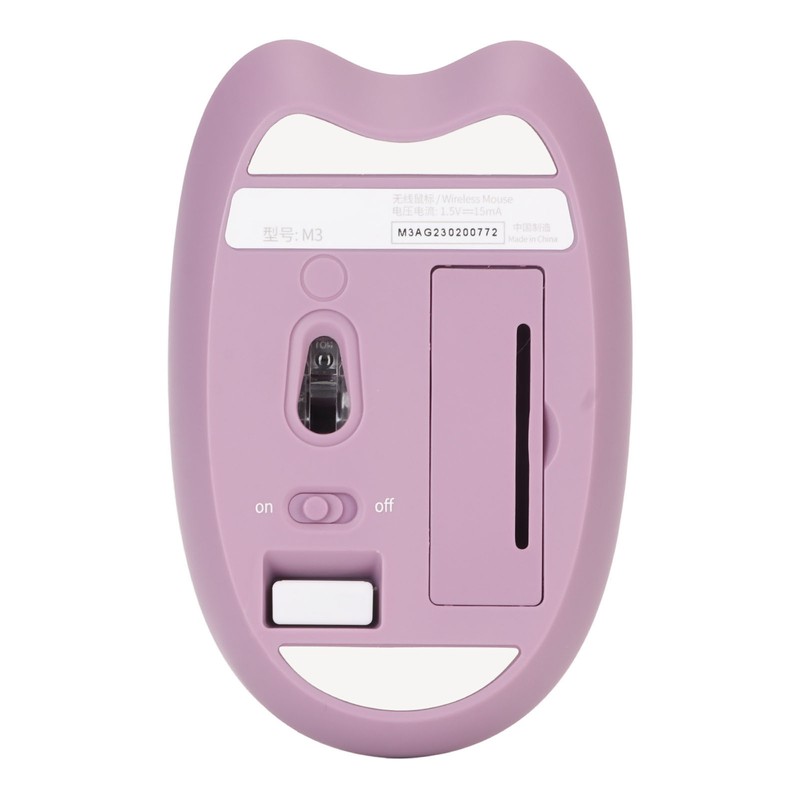 2.4G Cat Wireless Mouse Mute USB Receiver Cute Portable 3