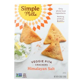 UD_Simple Mills Case of 6-4.25 oz Crckr Pita Himlyn Sea Salt Fruit & Vegetable Snacks