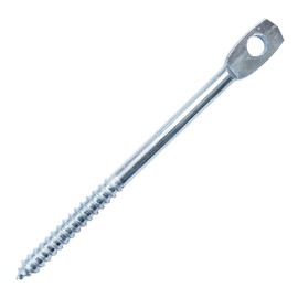 MEGAFastener FWTO Zinc Plated 4" Eye Lag Wood Screw (Qty 100)