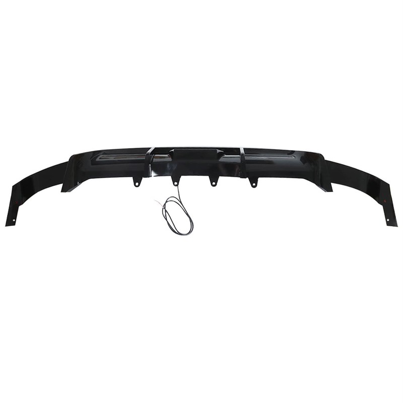Rear Bumper Lip Spoiler Lower Diffuser with Light Plastic TRD