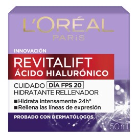Crema Día Oréal Paris Revitalift Ácido Hialurónico 50ml