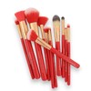 F.A.R.A.H Premium 12 Piece Makeup Brush Set - Red Siren