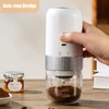 Portable Electric Burr Coffee Grinder 13W 200ml USB Rechargeable Adjustable