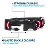 Buckle Down 'Captain America Shield Repeat Navy Plastic Clip Collar,