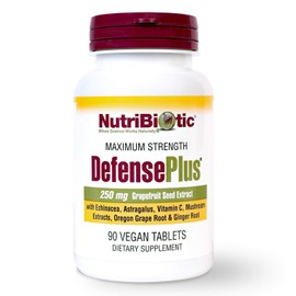 NutriBiotic 90 Count Herbal Immune Support Supplement with Vitamin C Zinc and Mushrooms