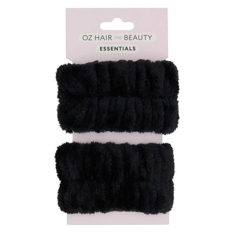 Oz Essentials Headband & Cleansing Wrist Band - Black Bundle