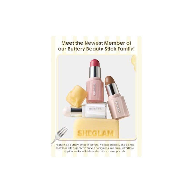 SHEGLAM Barra de Contorno y Bronceador Mantecoso Buff-Arcilla